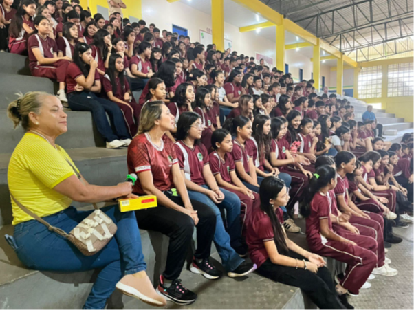 School Lecture on the Prevention of Violence against Women held by the Womens Defenders Office in Borba